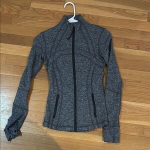 Gray Zip-Up Athletic Jacket